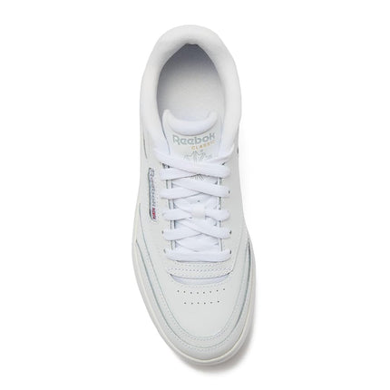 Reebok Women's Club C Extra Platform Sneakers, Footwear White/Footwear White/Pure Grey3, 7.5 UK
