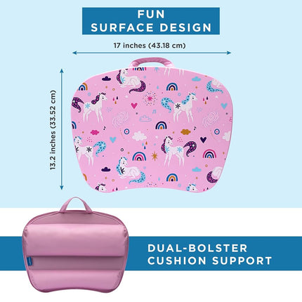 LAPGEAR MyStyle Portable Lap Desk with Cushion - Unicorn - Fits up to 15.6 Inch Laptops - Style No. 45357
