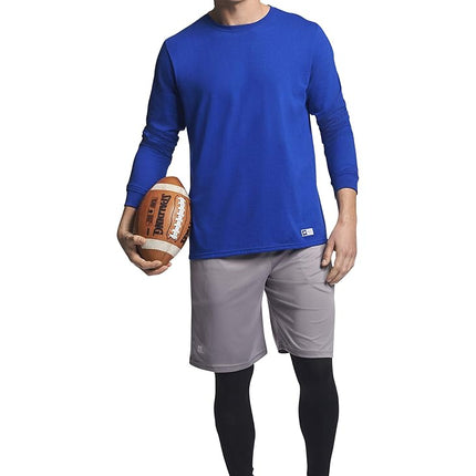 Russell Athletic Men's Dri-Power Cotton Blend Tees & Tanks, Moisture Wicking, Odor Protection, UPF 30+, Sizes S-4x T-Shirt, Royal, S