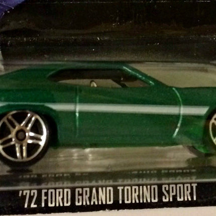 Hot Wheels 2015 FAST AND FURIOUS RELEASE EXCLUSIVE GREEN '72 FORD GRAND TORINO SPORT #4/8 DIE-CAST