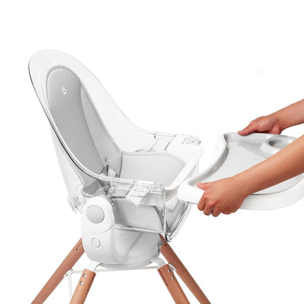 Munchkin 360° Cloud Baby High Chair with Clear Seat and 360° Swivel