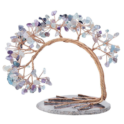 mookaitedecor Natural Fluorite Crystal Money Tree 