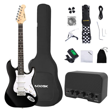 AODSK Electric Guitar with Amp Beginner Kit 39 Inc