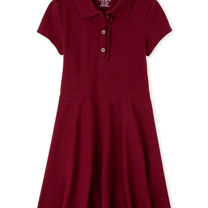 The Children's Place Girls' Short Sleeve Ruffle Po