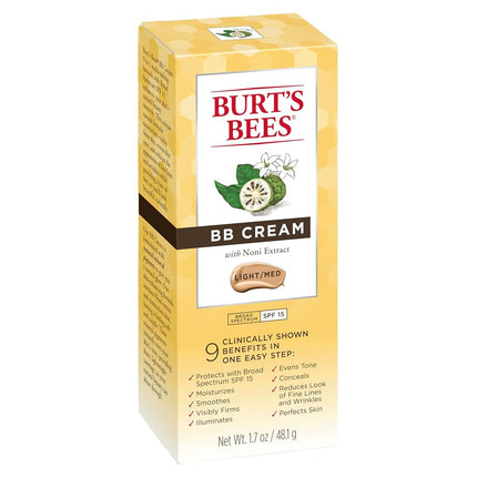 Burt's Bees Bb Cream SPF 15 Light/Medium 1.7oz Foundation, 48.1 millilitre
