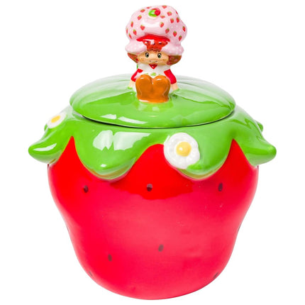 Silver Buffalo Tazón para aperitivos de cerámica pequeño, diseño de Strawberry Shortcake sentado