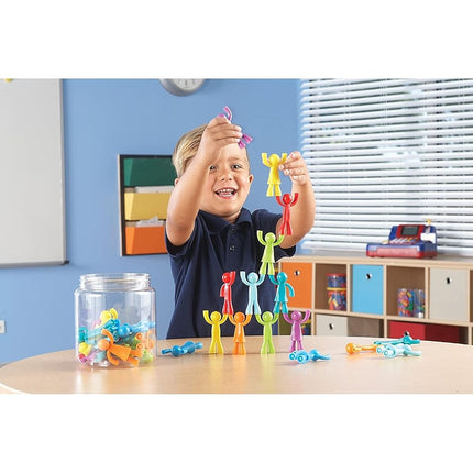 Learning Resources Buddy Builders, Fine Motor, Hand Eye Coordination Toy, 32 Pieces, Ages 2+