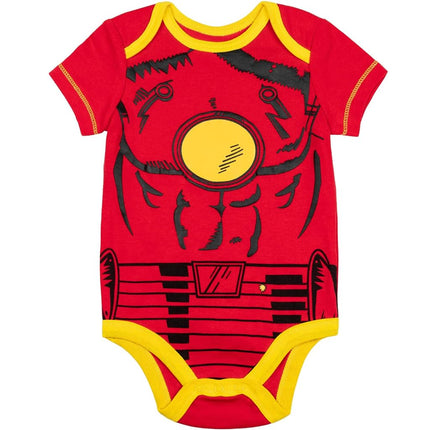 Marvel Baby Boys' 5 Pack Onesies - The Hulk, Spiderman, Iron Man and Captain America (3-6 Months)