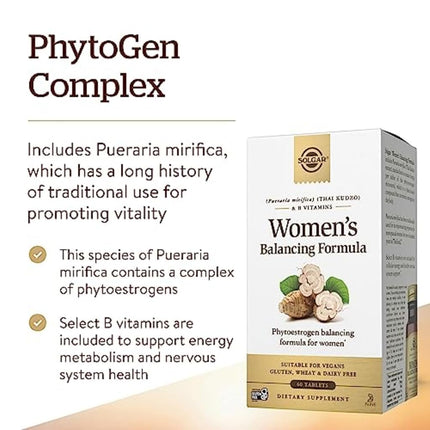 Solgar - PM PhytoGen ComplexTM Tablets (Pueraria mirifica) 60 Count