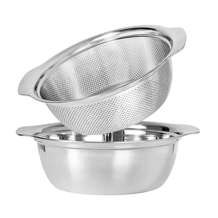 304 Stainless Steel Microporous Colander with Hand