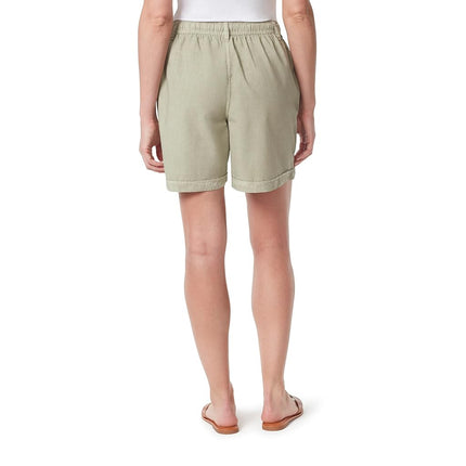 Gloria Vanderbilt Women's Jennie Drawstring Straight Leg Short, Frosted Glass, S