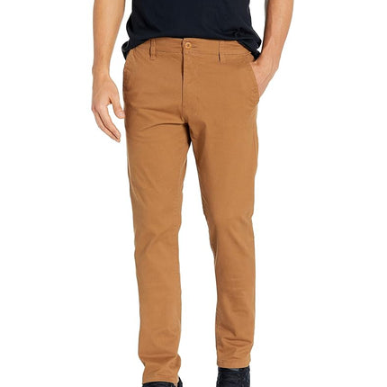 Southpole Pantalon chino long basique stretch souple pour homme, Caramel, 32W / 30L