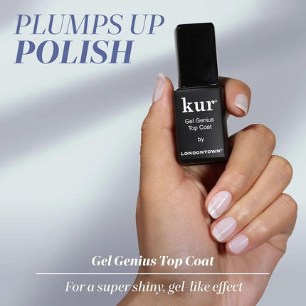 Londontown kur Conceal & Go Duo Set, incluye corrector iluminador de uñas y capa superior Gel Genius, 0.4 fl oz