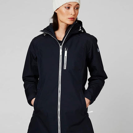 Helly Hansen Women's W Long Belfast Winter Jacket, Navy, 3XL