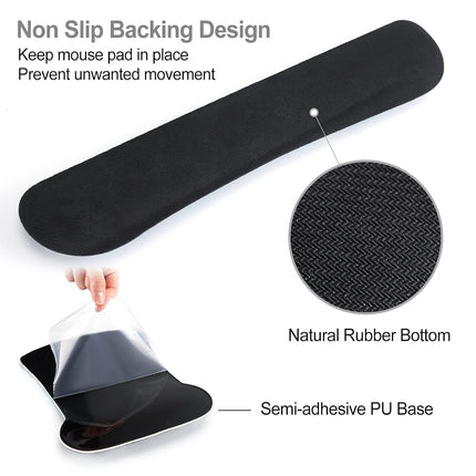 ToLuLu Keyboard Wrist Rest Mouse Pad Support, Gel Ergonomic Mouse Pads for Computer Laptop PC, Comfortable Durable Mousepad Keyboard Wrist Rests for Easy Typing Pain Relief, Moon & Sun