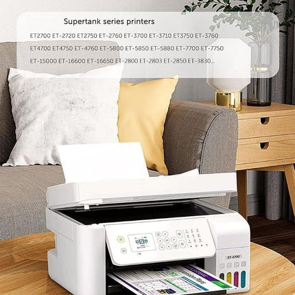 Hiipoo Sublimation Ink Refilled Bottles Work with C88 C88+ WF7710 ET2720 ET15000 ET2760 ET2750 ET4700 Inkjet Printers Heat Press Transfer on Mugs Plates T-Shirts Pillows Phone Case