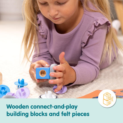 Melissa & Doug Blockables Town Snap and Play – Educational Toy Set for Children | Wooden Building Blocks | Age 2+ - FSC Certified