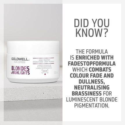 Goldwell Dualsenses Blondes & Highlights 60 Second Treatment 6.76oz, 226.79 Grams