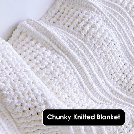 MABOZOO Bulky Chunky Yarn for Hand & Arm Knitting, 12 Pack Cream Fluffy Jumbo Chenille,Soft Plush Fuzzy Yarn(27 yds,8 oz Each Skein)
