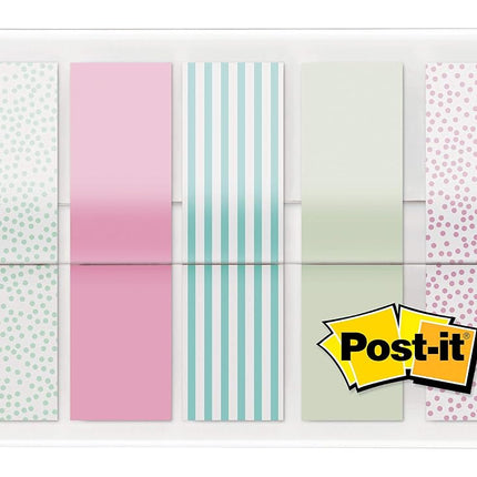 Post-it Flags, Gradient Color.47 in x 1.7 in, 100 Flags per Dispenser (684-GRDNT),Assorted Gradient Designs