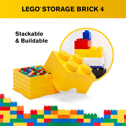 Lego Storage Brick 4 Medium Yellow