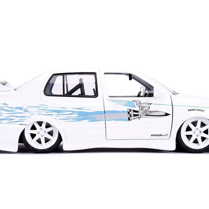 Jada 253203025 The Fast And The Furious 1:24 F&F Jesses VW Jetta, White/Blue