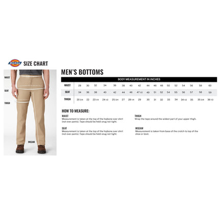 Dickies Flex Duck - Canvas Painter Pants for Men, White, 42W x 30L