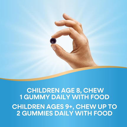 Nature's Way Kids Cool, Calm & Collected Gummies for Ages 8 and Over, Grape Flavored, 40 Count