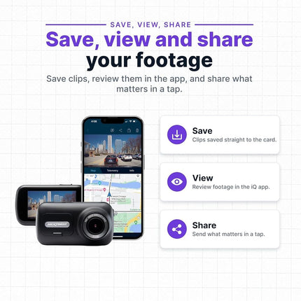 Nextbase 64GB U3 Micro SD Card - Includes Micro SD-to-SD Adapter - Ultra High Speed Memory Card Compatible with Series 1 and 2 Nextbase Dash Cam Range - Dash Camera Accessories