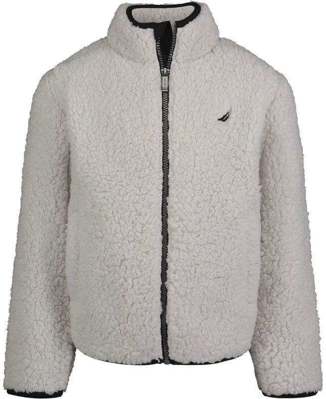 NAUTICA Boys' Full Zip Fleece Jacket, Kangaroo Poc