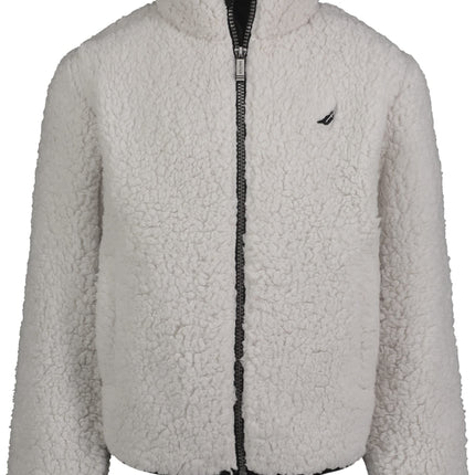 NAUTICA Boys' Full Zip Jacket, Kangaroo Pockets, M