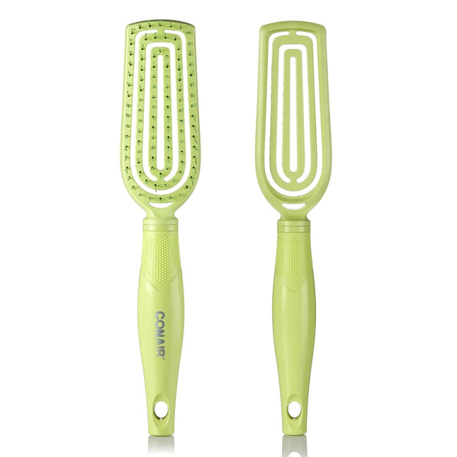 Conair Scalp Care Detangling Hairbrush - Hair Brush - Curly Hair Brush - Wet Brush - Detangling Hair Brush - Scalp Massager - Flexi Head Slim Hairbrush