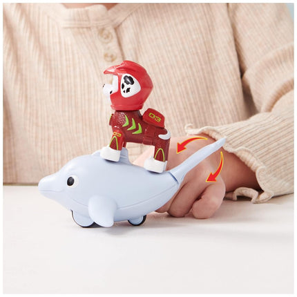 Paw Patrol, Aqua Pups Marshall and Dolphin Action Figures Set, Kids’ Toys for Ages 3 and up