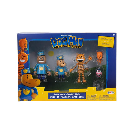 Dog Man Supa Cool 6cm Figure Pack