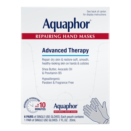Aquaphor Repairing Hand Masks, Moisturizing Gloves