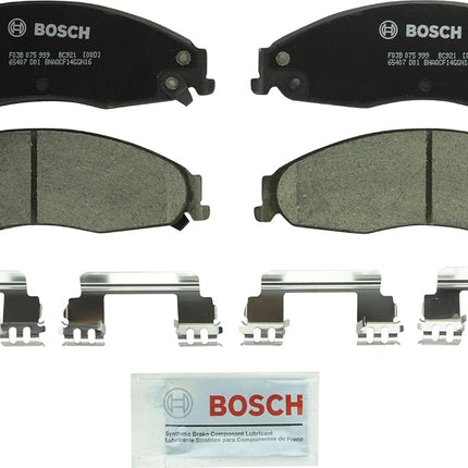 BOSCH BC921 QuietCast Premium Ceramic Disc Brake Pad Set - Compatible with Select Cadillac CTS, STS; Pontiac Grand Prix; FRONT