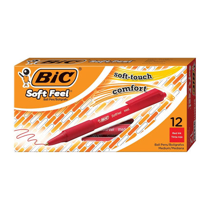 BIC 8373991 Soft Feel Retractable Ball Pen, Medium