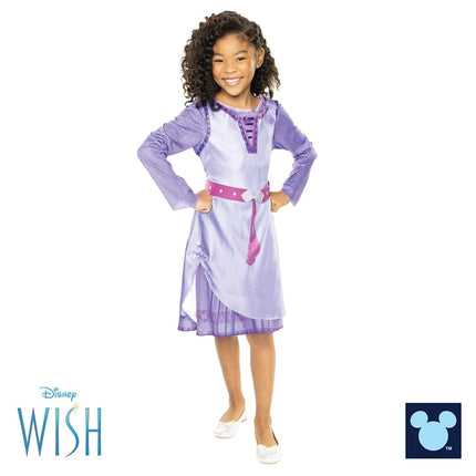 Disney's Wish Asha Dress Authentic Movie Licensed Fashion, Adventure Outfit Fits Children Sizes 4-6X