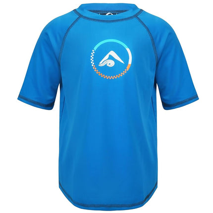 Kanu Surf Garçon Haywire Tee-Shirt de Bain Anti-UV UPF 50+ à Manches Courtes, Haywire Royal, 10