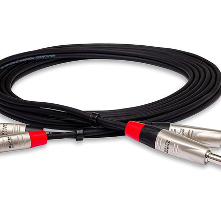 Hosa Pro Dl Cable 1/4IN Ts Rca 3F Repairable Metal End