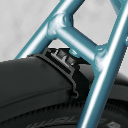 SKS GERMANY EDGE AL 46 SET mudguard set, bike accessories (aluminium mudguards, high stability, easy mounting, suitable for almost every frame, with ESC safety system), black