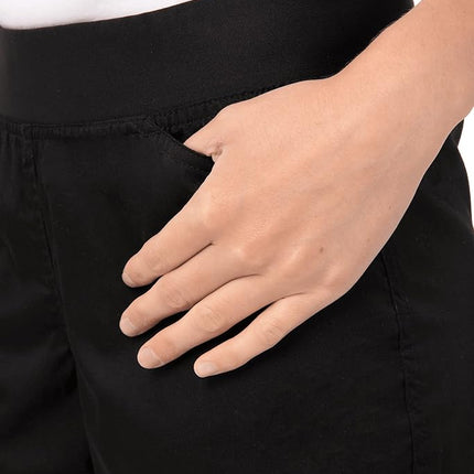 Chef Works Women's Lightweight Slim Chef Pants, Black, XXXL