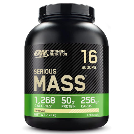 Optimum Nutrition Serious Mass Gainer Protein Powder, Vanilla, 6 Pound