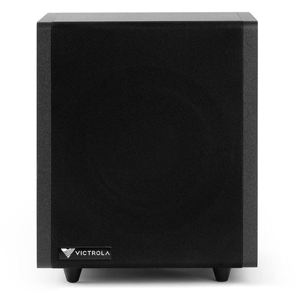 Victrola Premiere S1 Subwoofer autoamplificado, Woofer de 6,5" de disparo frontal, Radiador pasivo de 6,5" y Amplificador integrado de 70W, Subwoofer inalámbrico con Bluetooth 5.0, Funciona con la barra de sonido tocadiscos Premiere V1