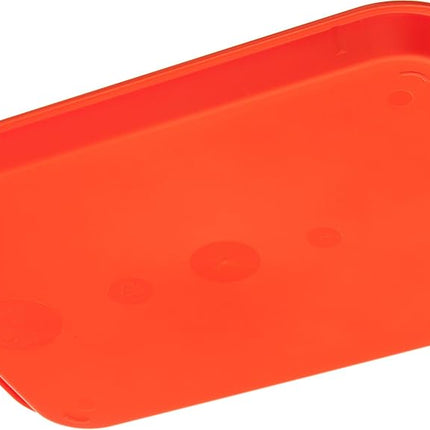 Carlisle FoodService Products CT101424 Bandeja de plástico estándar para cafetería/comida rápida, con certificación NSF, sin BPA, 14" de largo x 10" de ancho, naranja (paquete de 24)