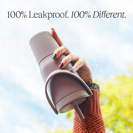 BrüMate Resa 25oz 100% Leakproof Travel Tumbler with Handle & Straw | Flexible SoftSip Straw | Silicone Sleeve for Durability | Stainless Steel | Cup Holder & Travel Friendly | (Lilac Dusk)