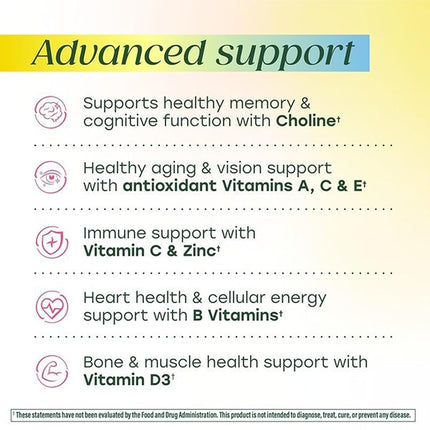 MegaFood Women's 55+ Advanced Multivitamin - Promotes Brain Health, Healthy Aging, and Bone Health for Women Over 55 - Non-GMO, Vegetarian, Gluten-Free - 60 Tablets (30 Servings)