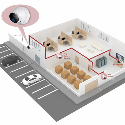 TRENDNET TV-IP1515PI Indoor/Outdoor 5MP H.265 WDR PoE IR Fixed Turret Network Camera
