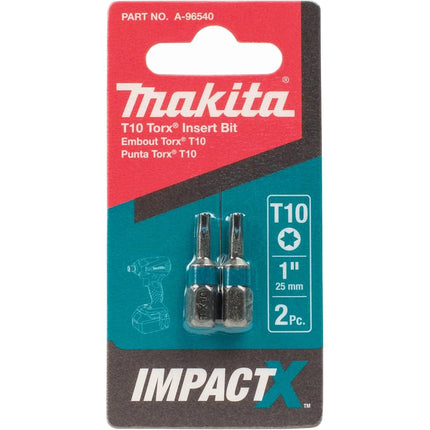 Makita A-96584 Impactx T27 Torx 1″ Insert Bit, 2 Pack