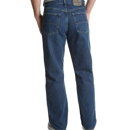 Wrangler - Mens Jeans - Relaxed Fit - Authentics - Dark Stonewash